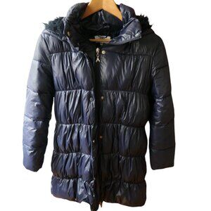 Patrizia Pepe- Children blue hooded winter coat- Size XL (14 yrs old) - GUC